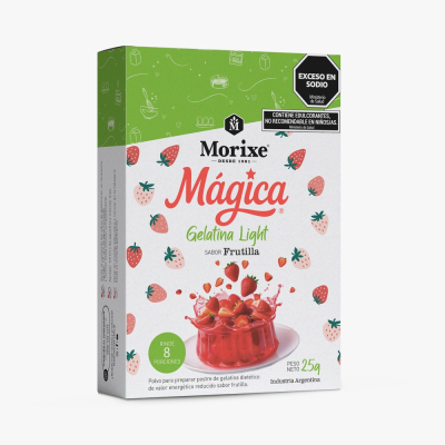Gelatina Light Mxe Magica Frutilla 12X25