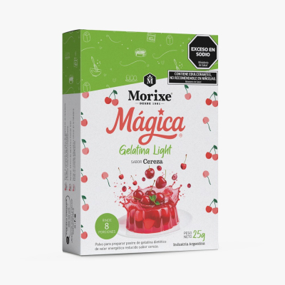 Gelatina Light Mxe Magica Cereza 12X25Gr