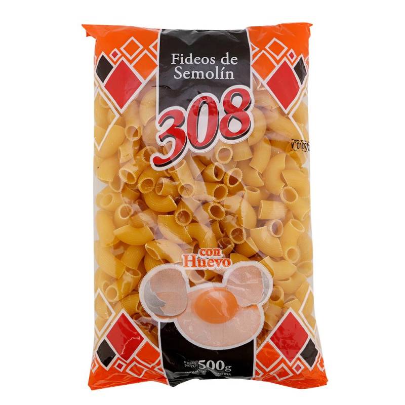 308 Codos Grandes Huevo 12Ux500Grs
