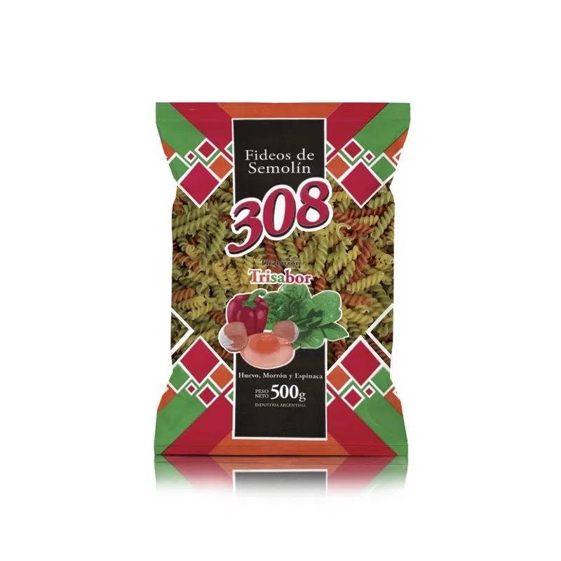 308 Tirabuzon Tri Sabor 12X500Grs