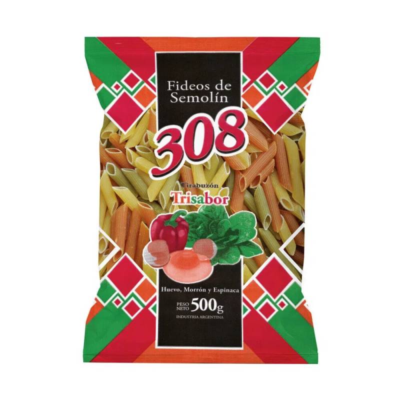 308 Mostachol Tri Sabor 12X500Grs