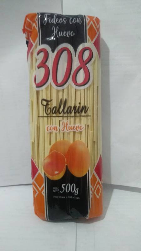 308 Tallarin 2 Con Huevo 12X500Grs