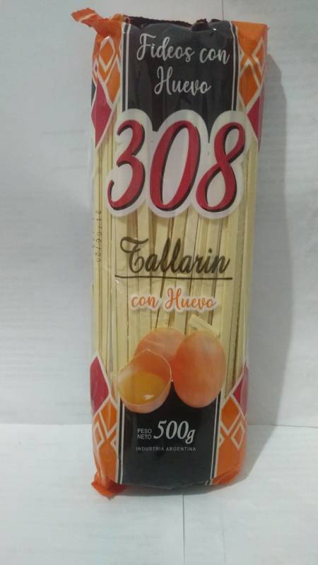 308 Tallarin 3 Con Huevo 12X500Grs