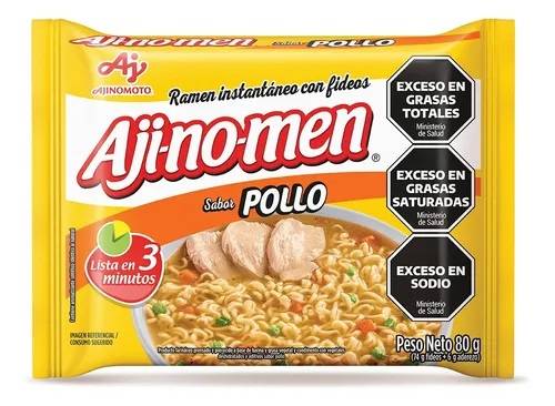 Ramen Pollo Ajinomen 24 U X 80 Grs