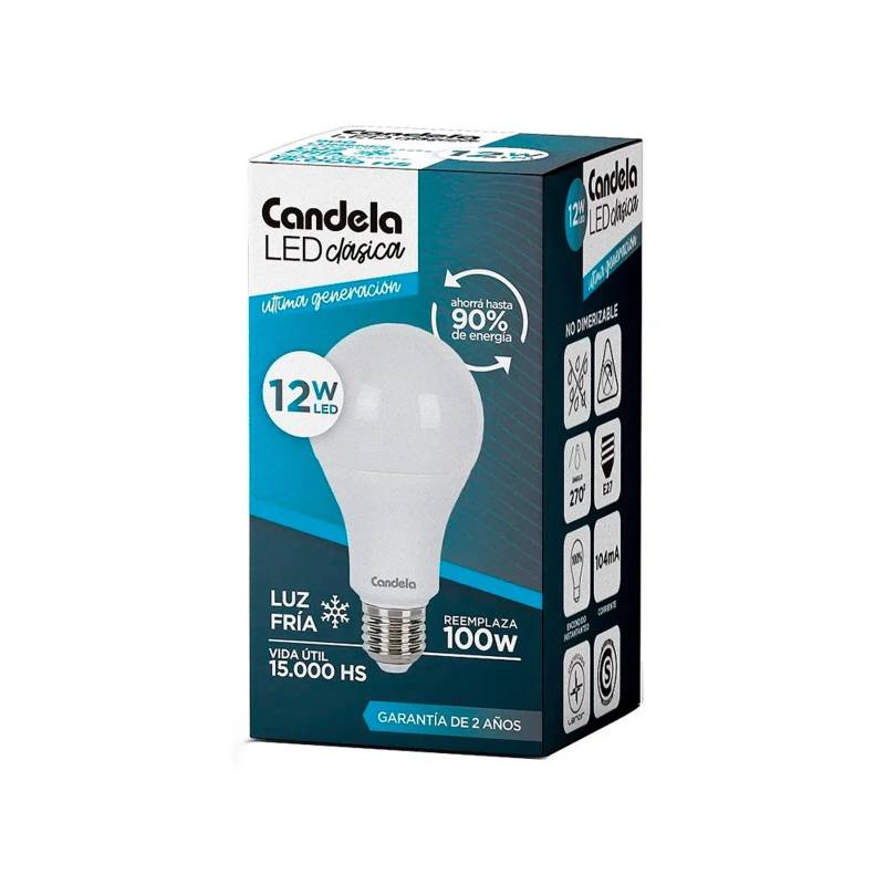 Lampara Led Candela 12W X5U Fria