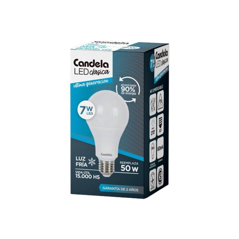 Lampara Led Candela 7W X5U Fria
