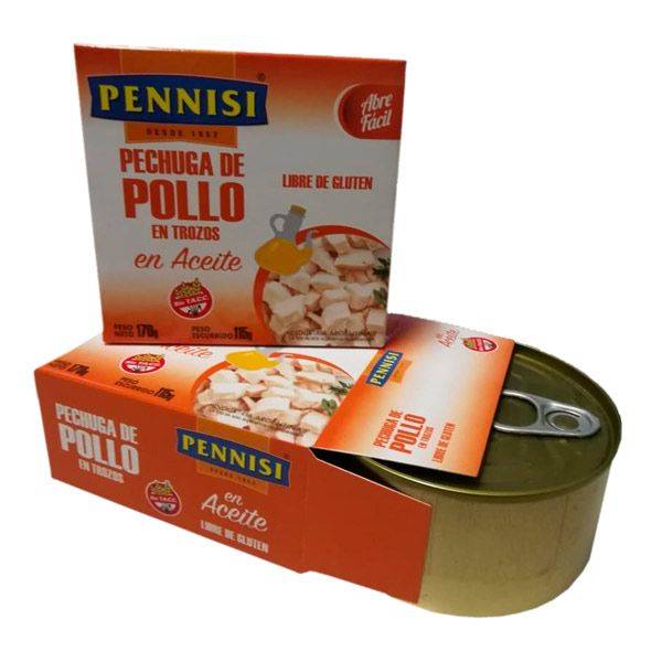 Pechug Pollo Aceite Pennisi 8X6X170G