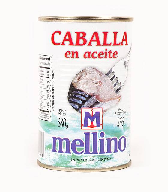 Caballa Mellino Aceite 4X6X380Grs       