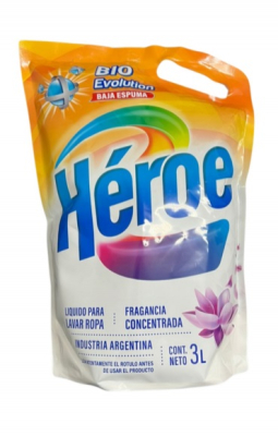 Heroe Jabon Liquido Bio Evolution 4X3 Litros Doyspack
