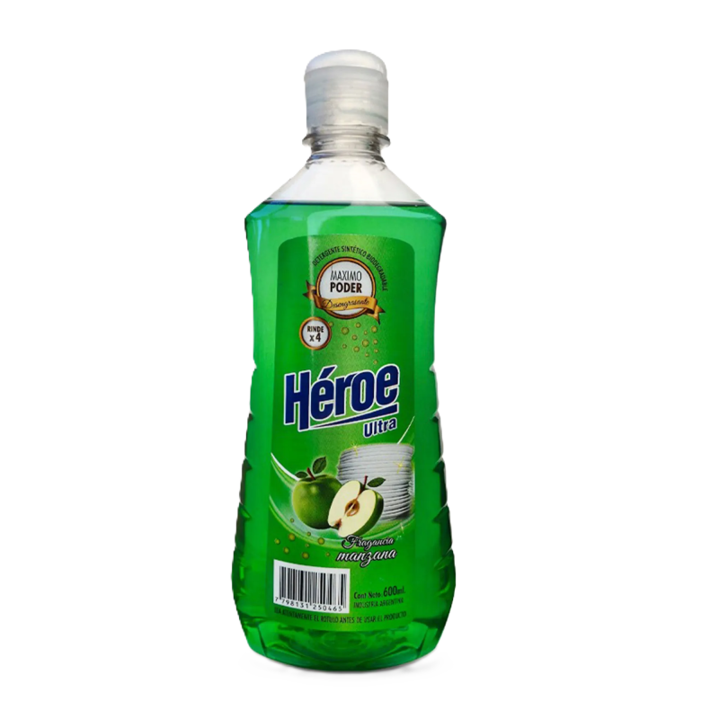 Heroe Detergente Ult Manzana 12X600 Cc